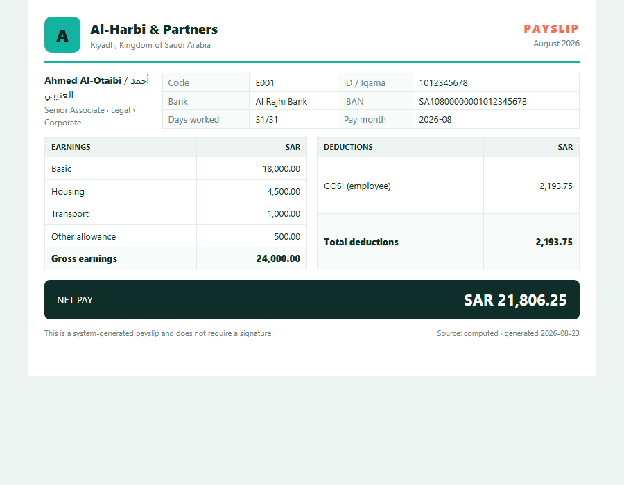 Payslip